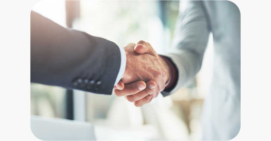 Business handshake image